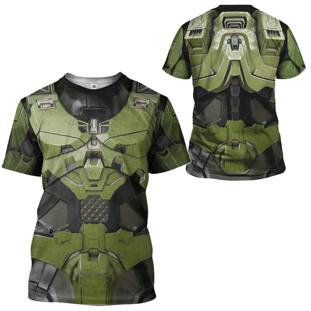 Klothek 3D Halo Infinite Masterchief Cosplay Custom Tshirt Hoodie A | Price in USA, Best Quality