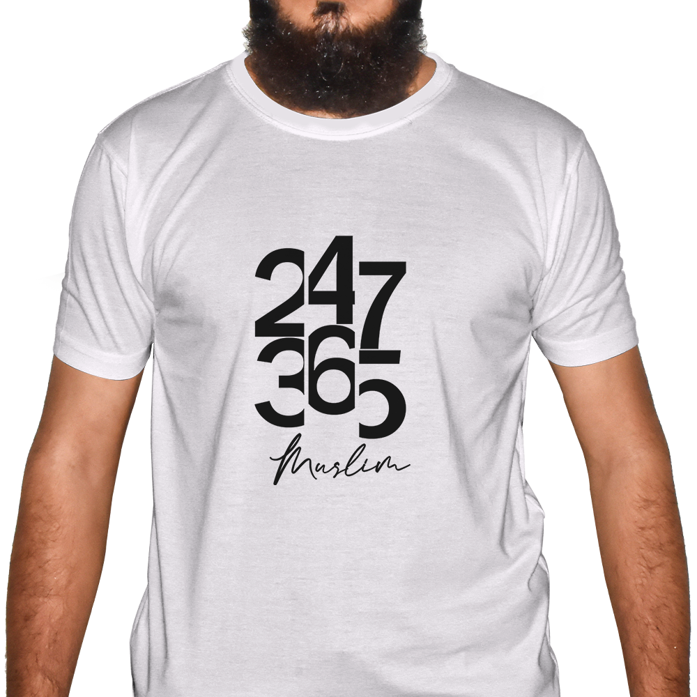 247 365 Muslim Half Sleeve Islamic T-Shirt