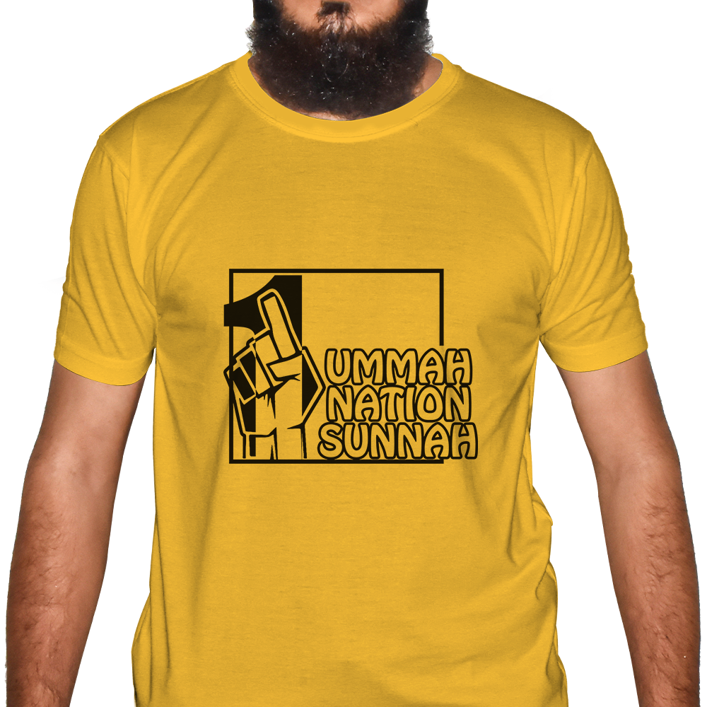 1 Ummah Half Sleeve Islamic  T-Shirt Price in USA