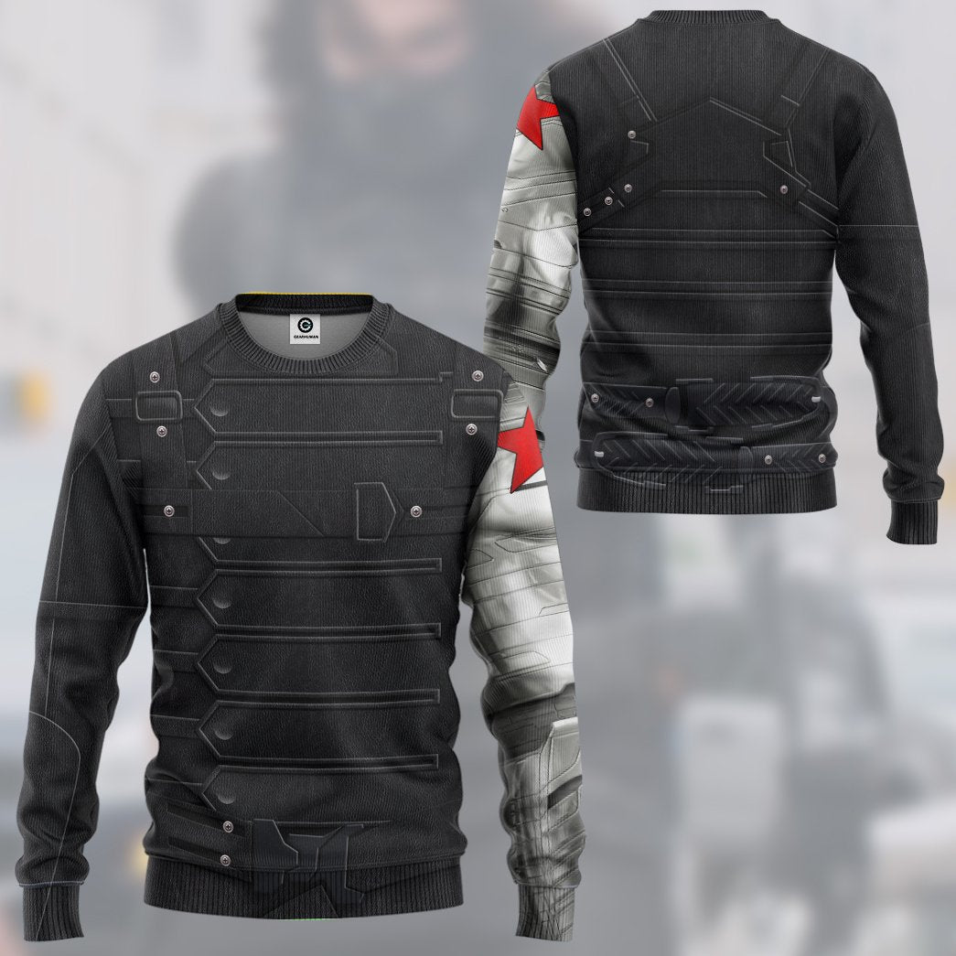 Klothek 3D Mrvl Bucky Barnes Winter Soldier Custom Tshirt Hoodie Ap | Price in USA, Best Quality