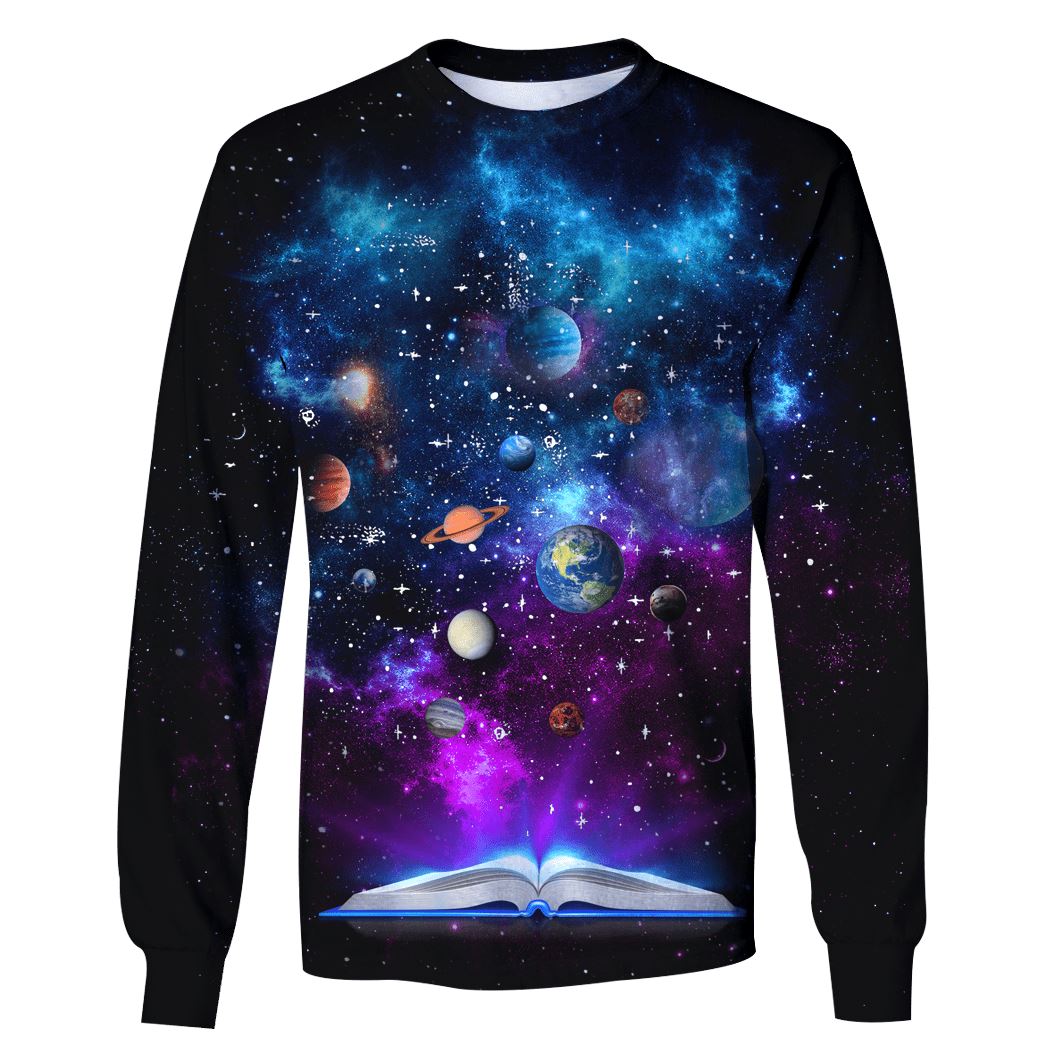 Klothek All planets in the universe from a book Custom T-shirt - Ho | Price in USA, Best Quality