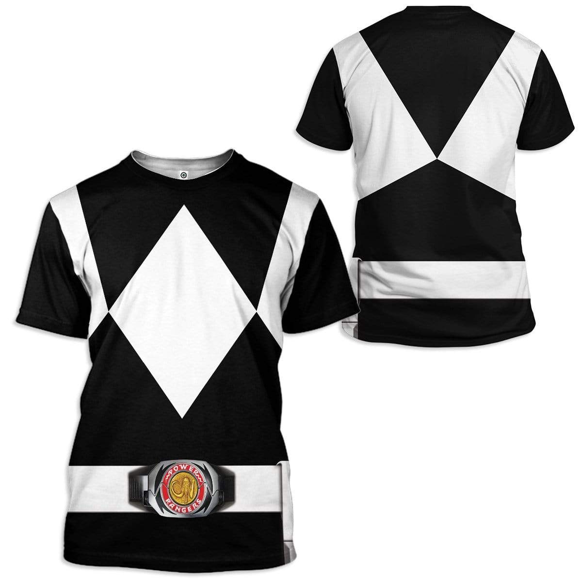 Klothek Cosplay Black MIGHTY MORPHIN Power Ranger Custom T-Shirts H | Price in USA, Best Quality