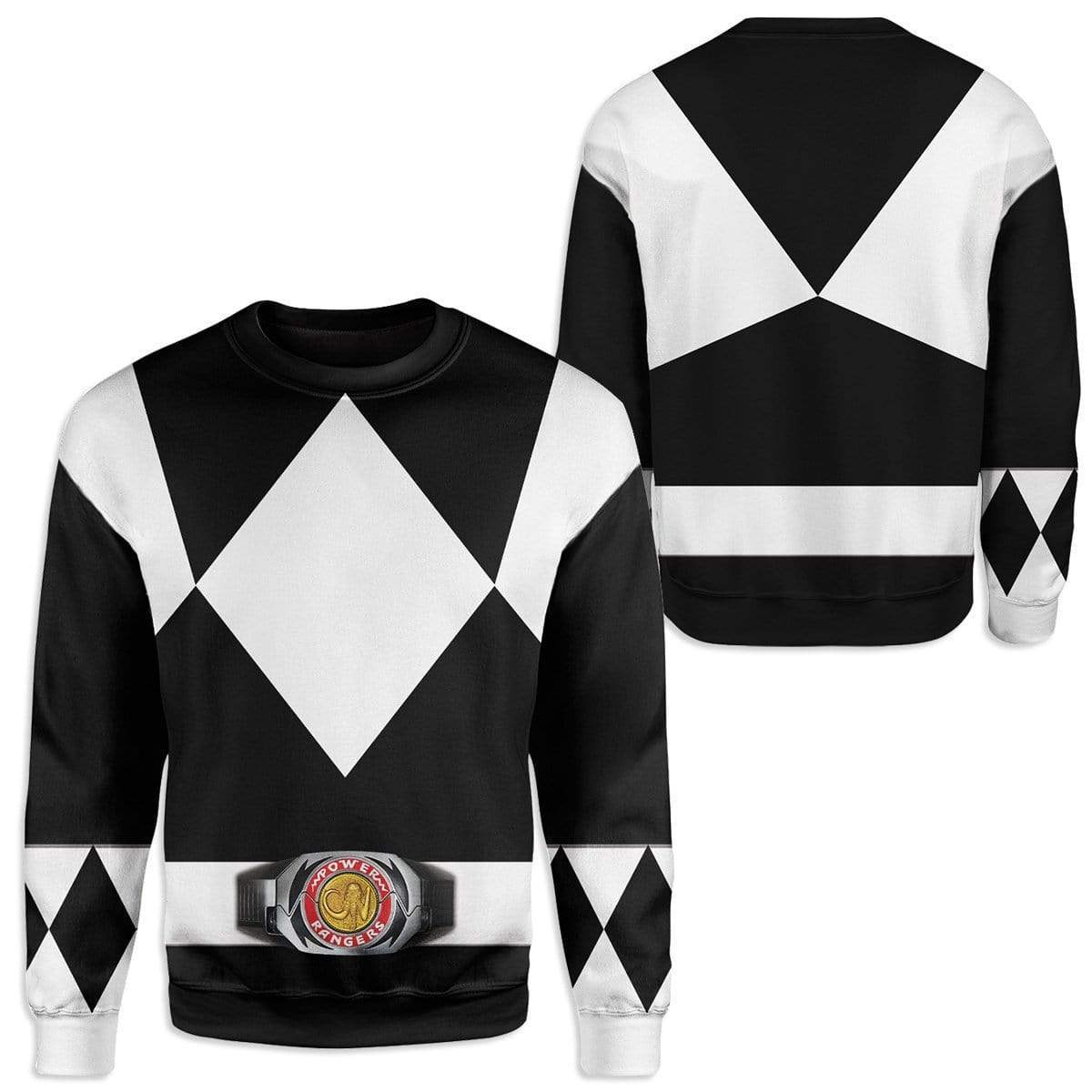 Klothek Cosplay Black MIGHTY MORPHIN Power Ranger Custom T-Shirts H | Price in USA, Best Quality