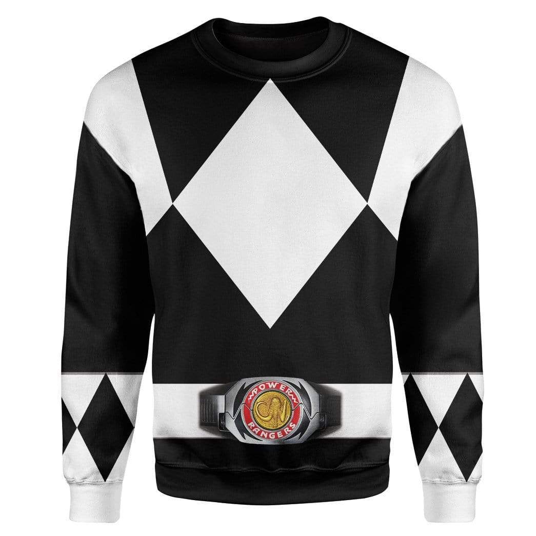 Klothek Cosplay Black MIGHTY MORPHIN Power Ranger Custom T-Shirts H | Price in USA, Best Quality