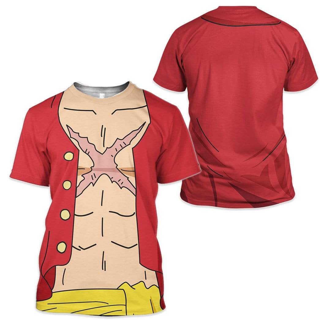 Klothek Cosplay Luffy One Piece Custom T-Shirts Hoodies Apparel | Price in USA, Best Quality