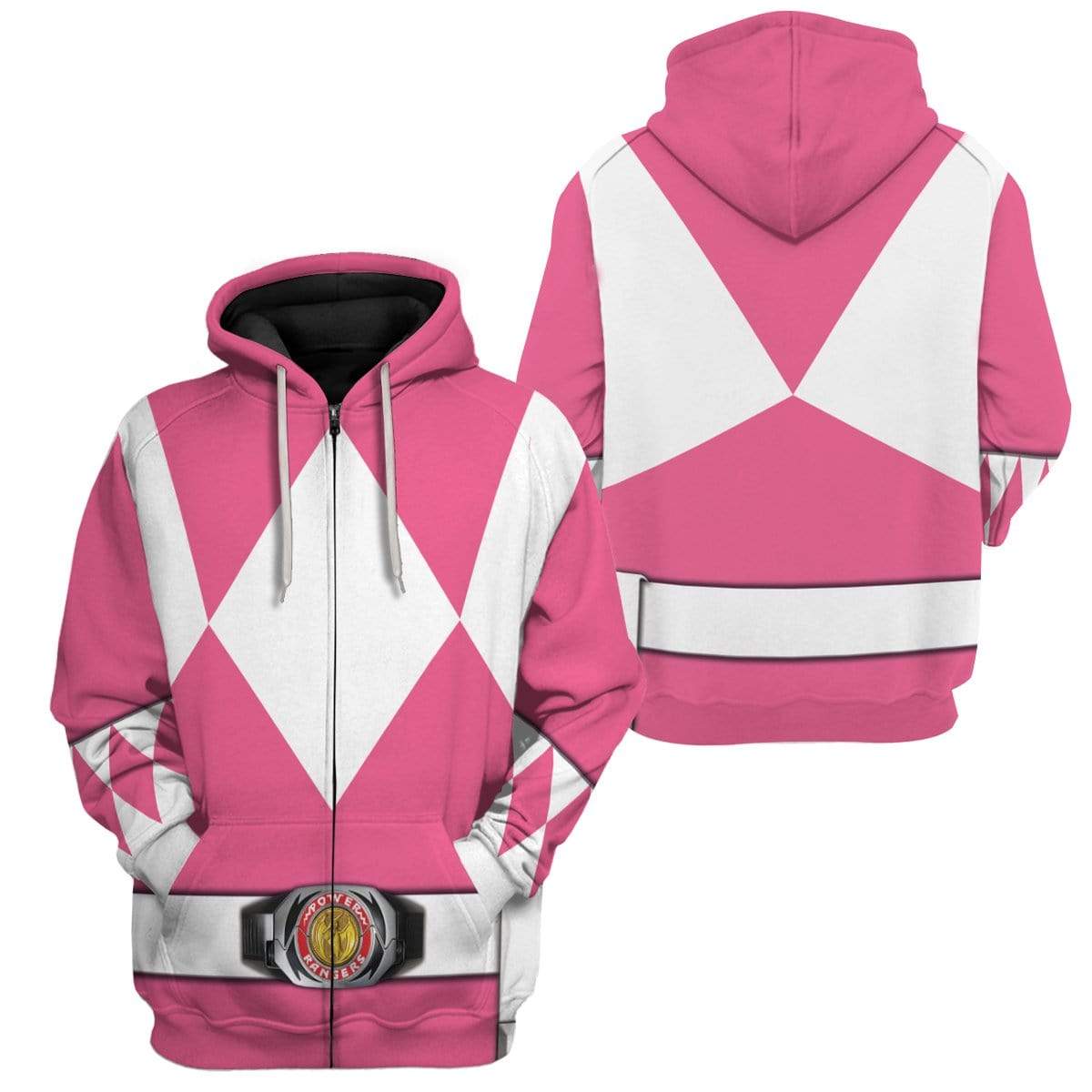 Klothek Cosplay Pink MIGHTY MORPHIN Power Ranger Custom T-Shirts Ho | Price in USA, Best Quality