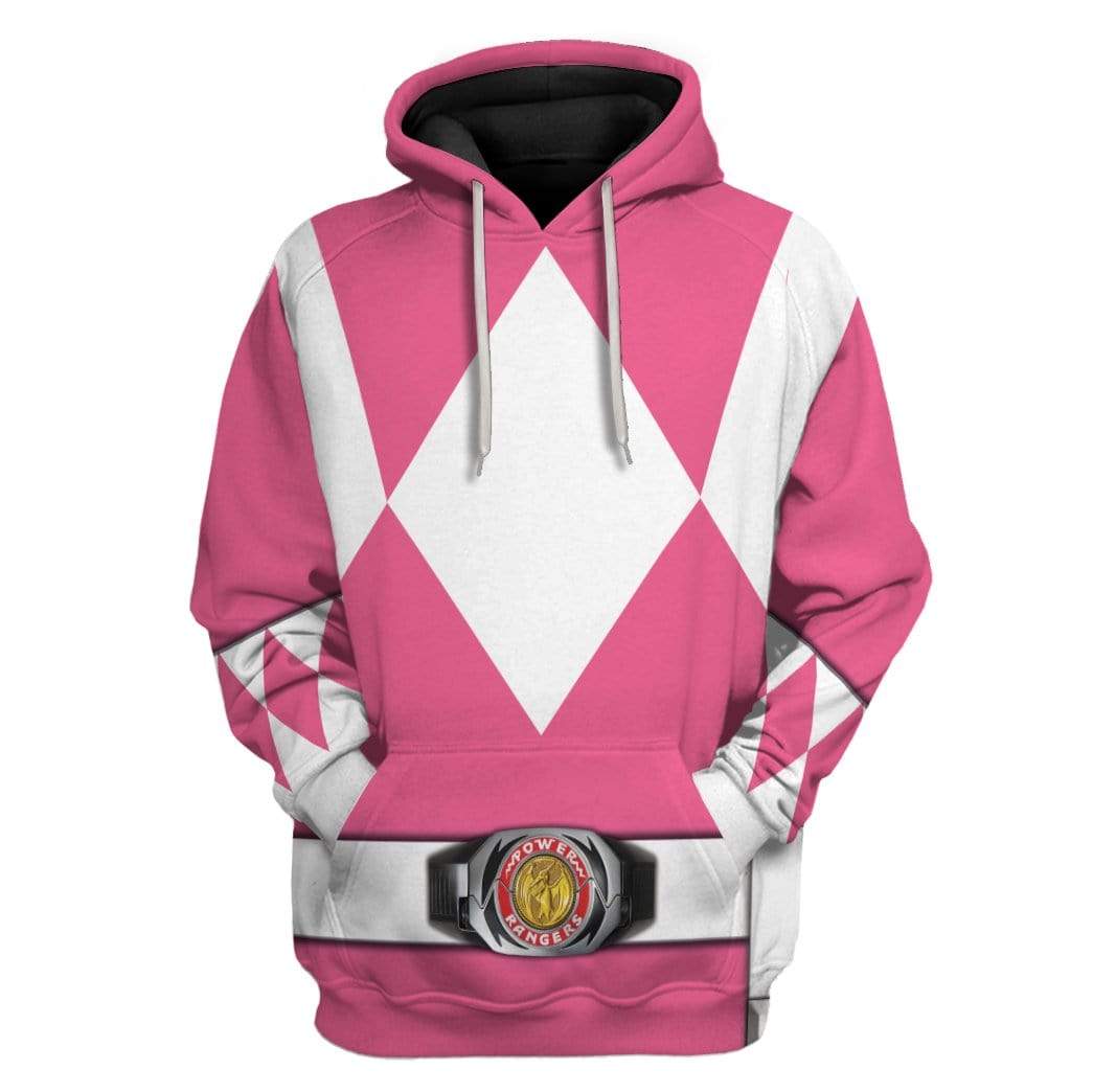 Klothek Cosplay Pink MIGHTY MORPHIN Power Ranger Custom T-Shirts Ho | Price in USA, Best Quality