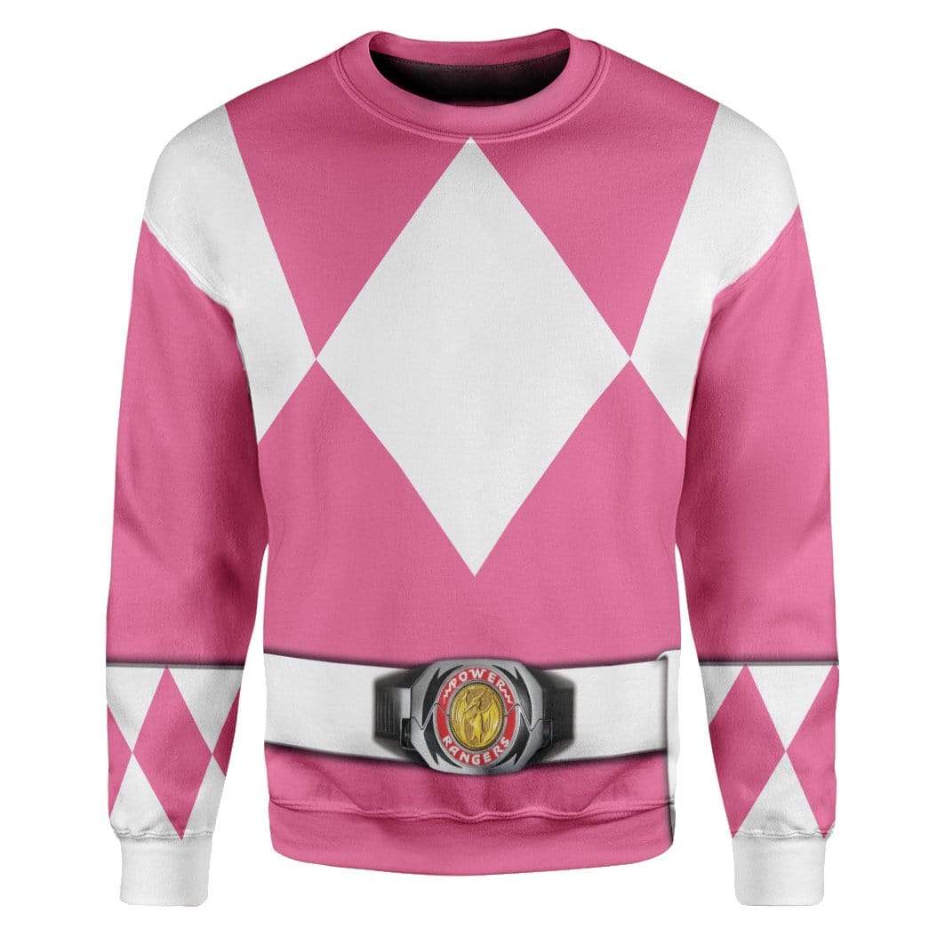 Klothek Cosplay Pink MIGHTY MORPHIN Power Ranger Custom T-Shirts Ho | Price in USA, Best Quality