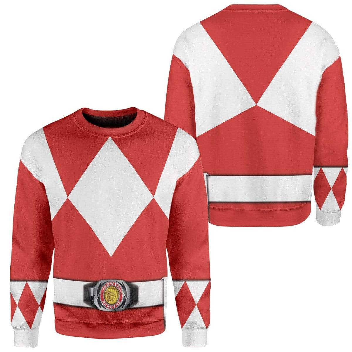 Klothek Cosplay Red MIGHTY MORPHIN Power Ranger Custom T-Shirts Hoo | Price in USA, Best Quality