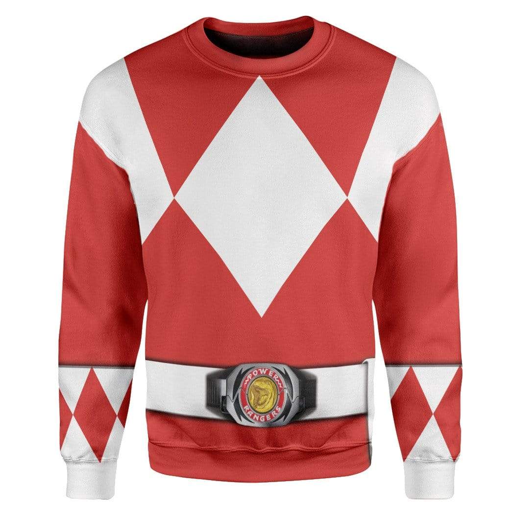 Klothek Cosplay Red MIGHTY MORPHIN Power Ranger Custom T-Shirts Hoo | Price in USA, Best Quality