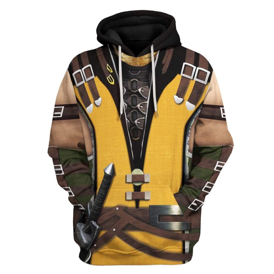 Klothek Cosplay Scorpion Mortal Kombat Custom T-Shirts Hoodies Appa | Price in USA, Best Quality