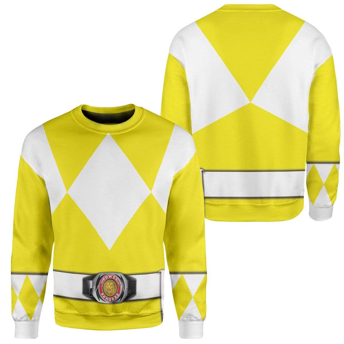 Klothek Cosplay Yellow MIGHTY MORPHIN Power Ranger Custom T-Shirts | Price in USA, Best Quality