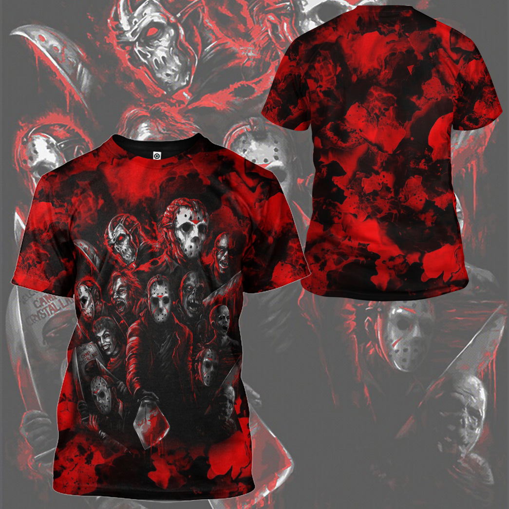 Klothek 3D Horror Characters Squad Custom Tshirt Hoodie Apparel | Price in USA, Best Quality