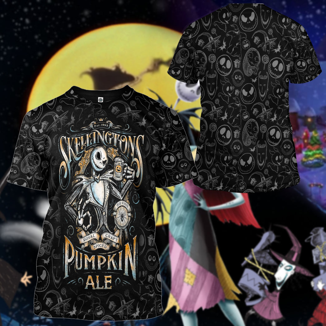 Klothek 3D Jack Skellingtons Pumpkin Royal Craft Ale Custom Tshirt | Price in USA, Best Quality