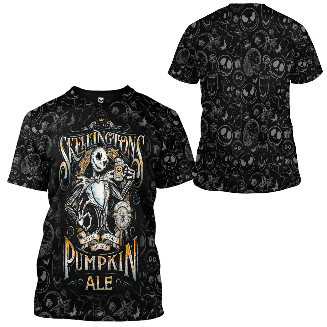 Klothek 3D Jack Skellingtons Pumpkin Royal Craft Ale Custom Tshirt | Price in USA, Best Quality