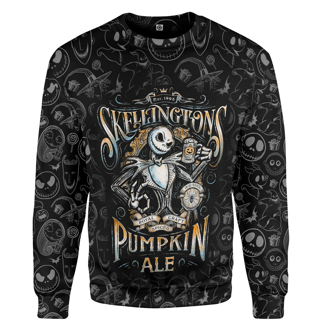 Klothek 3D Jack Skellingtons Pumpkin Royal Craft Ale Custom Tshirt | Price in USA, Best Quality