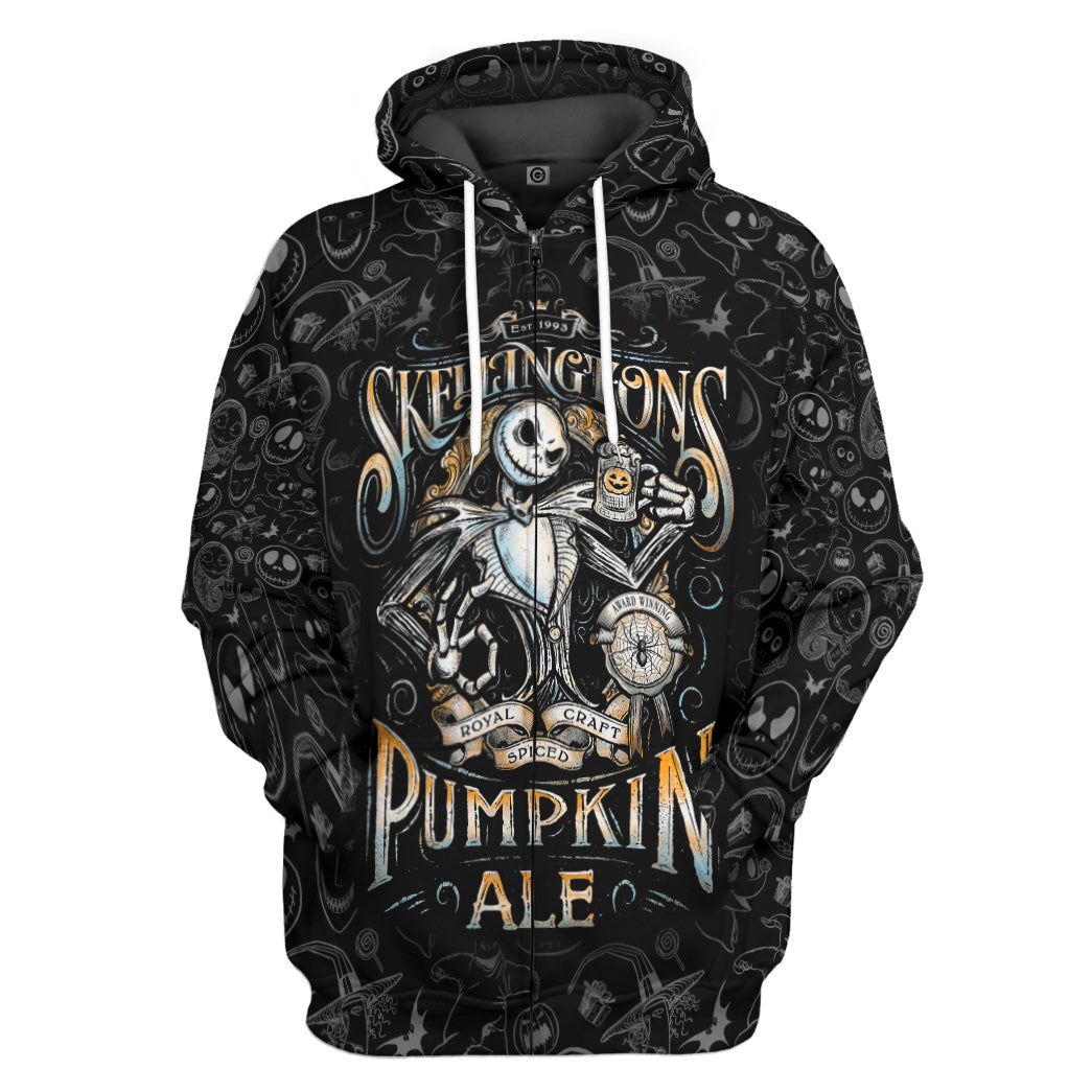 Klothek 3D Jack Skellingtons Pumpkin Royal Craft Ale Custom Tshirt | Price in USA, Best Quality