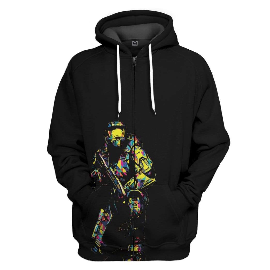 Klothek 3D Abstract Masterchief Halo Infinite Custom Hoodie | Price in USA, Best Quality