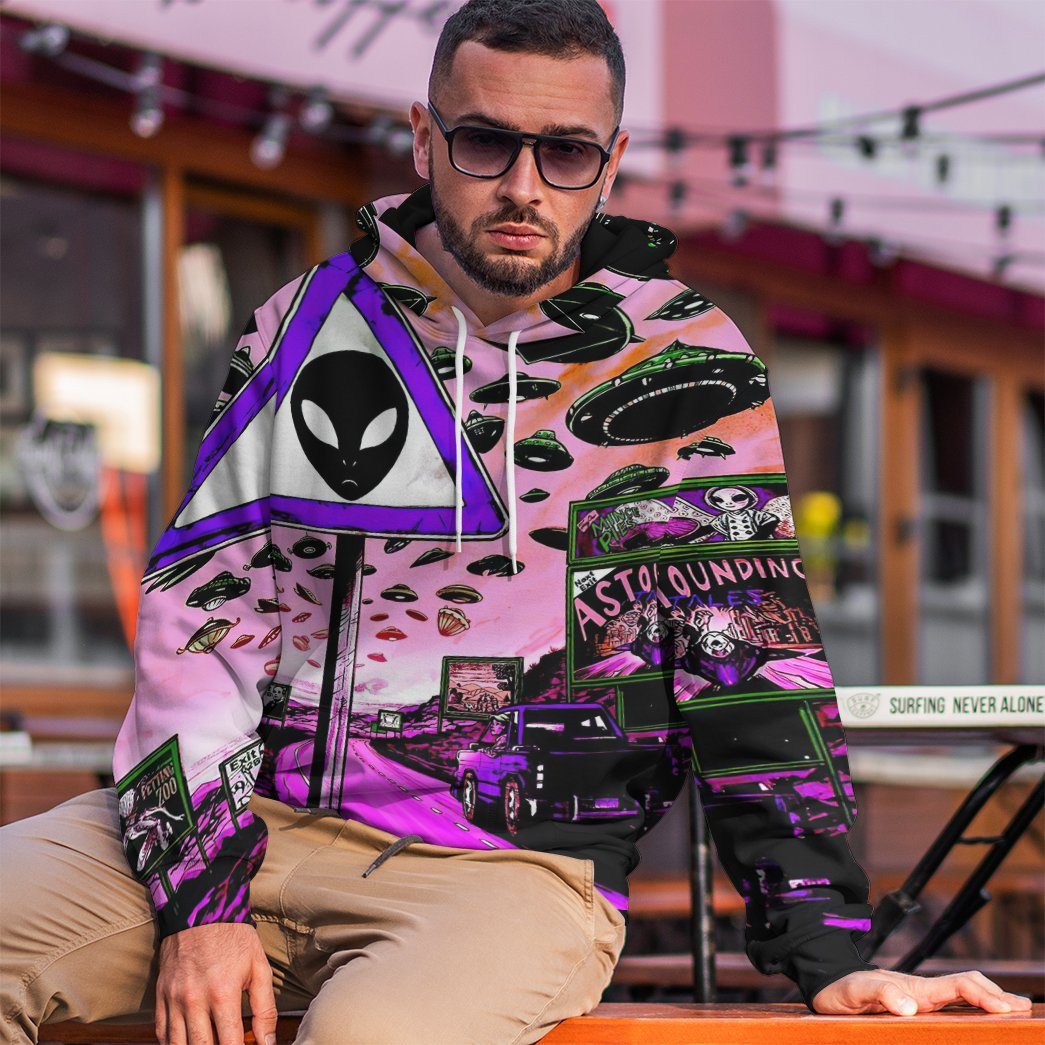 Klothek 3D Aliens Are Coming To Earth Custom Hoodie Apparel | Price in USA, Best Quality