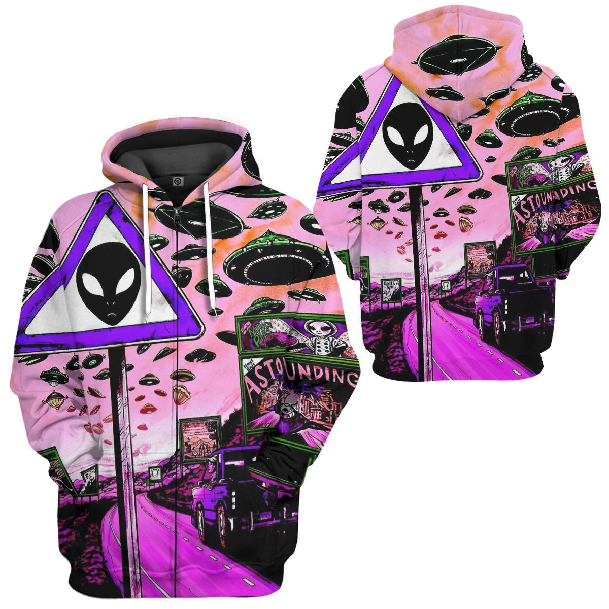 Klothek 3D Aliens Are Coming To Earth Custom Hoodie Apparel | Price in USA, Best Quality