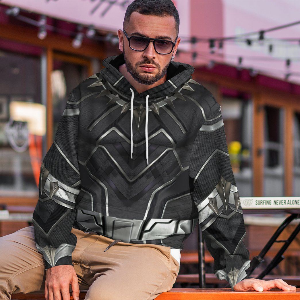 Klothek 3D Black Panther Costume Custom Hoodie Apparel | Price in USA, Best Quality