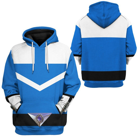 Klothek 3D Blue Power Rangers Time Force Tshirt Hoodie Apparel | Price in USA, Best Quality