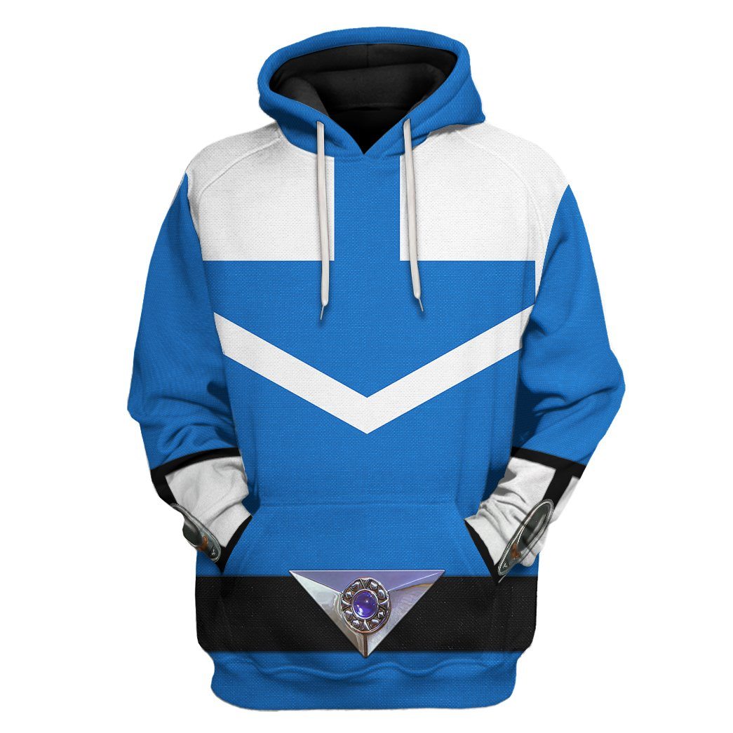 Klothek 3D Blue Power Rangers Time Force Tshirt Hoodie Apparel | Price in USA, Best Quality