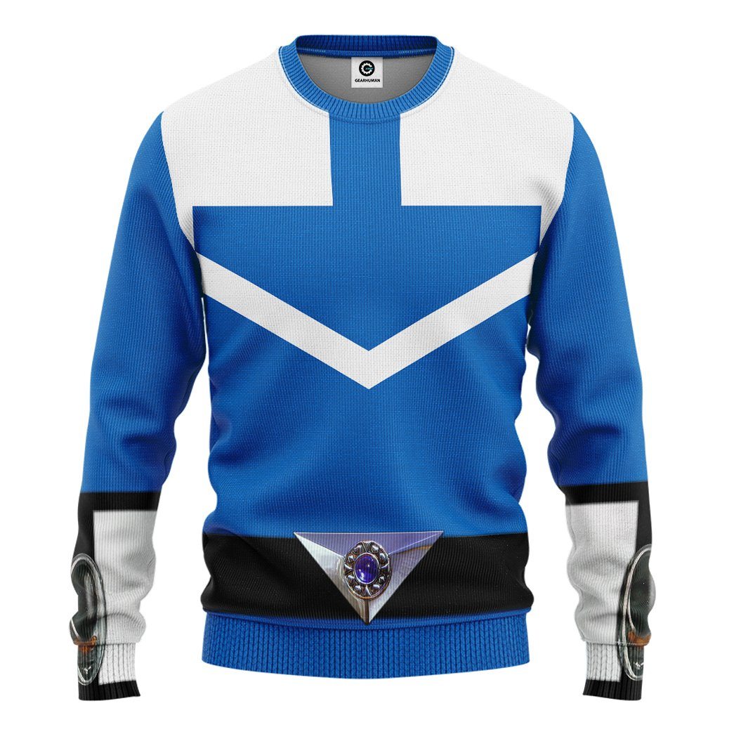 Klothek 3D Blue Power Rangers Time Force Tshirt Hoodie Apparel | Price in USA, Best Quality