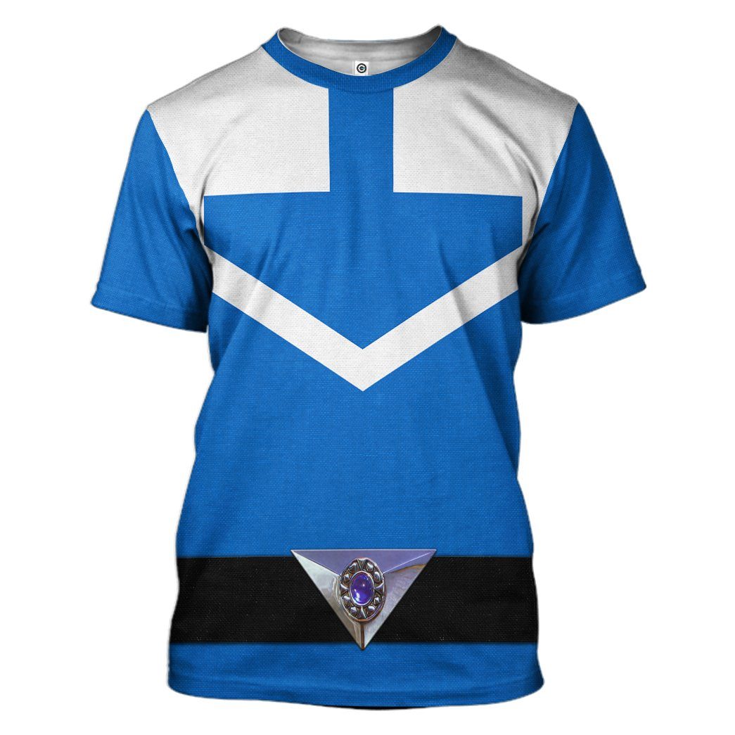 Klothek 3D Blue Power Rangers Time Force Tshirt Hoodie Apparel | Price in USA, Best Quality