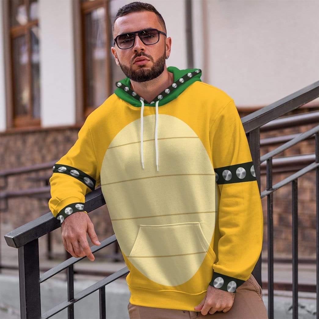 Klothek 3D Bowser Custom Hoodie Apparel | Price in USA, Best Quality