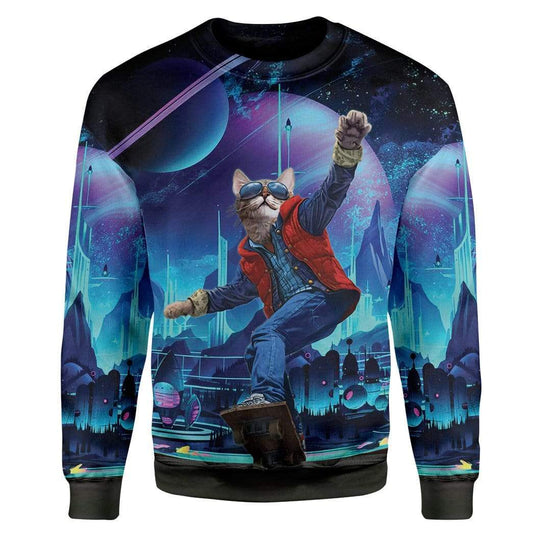 Klothek 3D Cat Back To The Future T-Shirts Hoodies Apparel | Price in USA, Best Quality