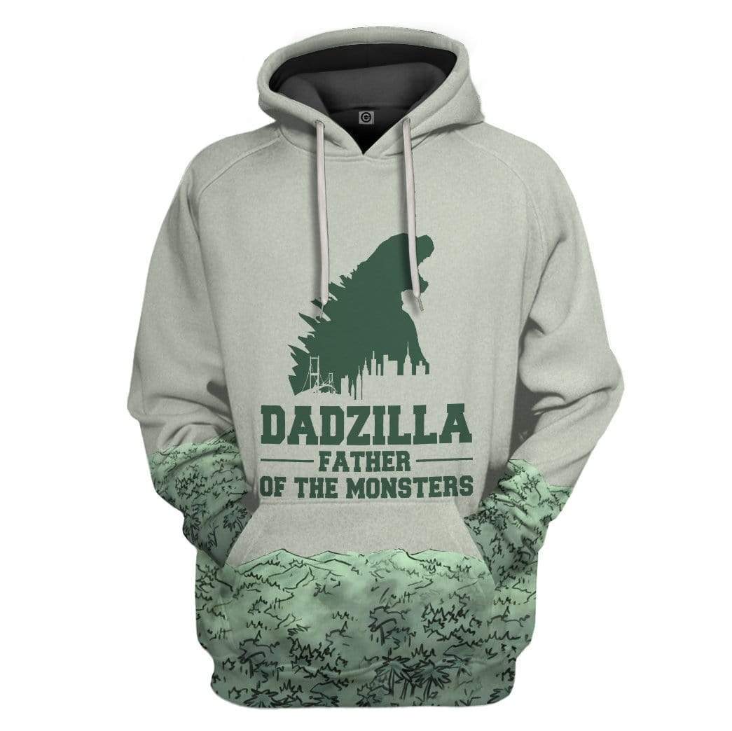 Gearhuman 3D Dadzilla And Zilla Jr Custom Hoodie Apparel | Price in USA, Best Quality