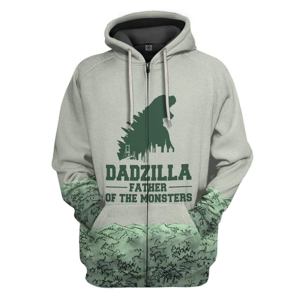 Gearhuman 3D Dadzilla And Zilla Jr Custom Hoodie Apparel | Price in USA, Best Quality