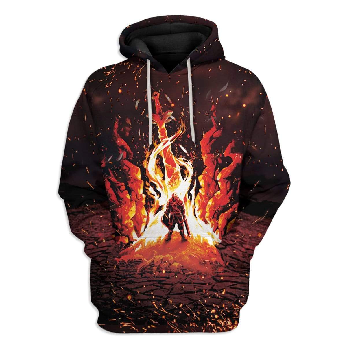 Klothek 3D Dark Souls Chosen Undead Through The Bonfire Custom T-Sh | Price in USA, Best Quality