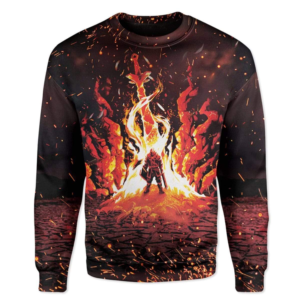 Klothek 3D Dark Souls Chosen Undead Through The Bonfire Custom T-Sh | Price in USA, Best Quality