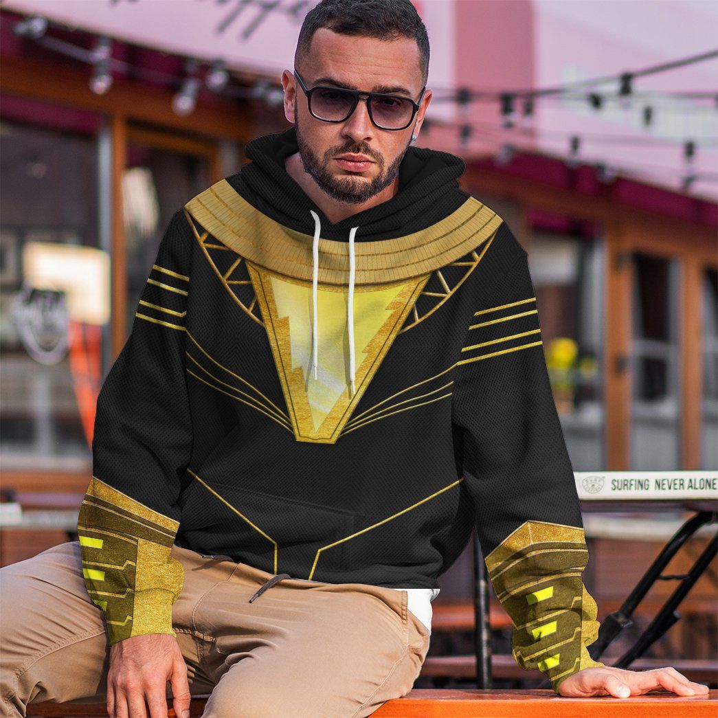 Klothek 3D DC Black Adam Costume Custom Hoodie Apparel | Price in USA, Best Quality