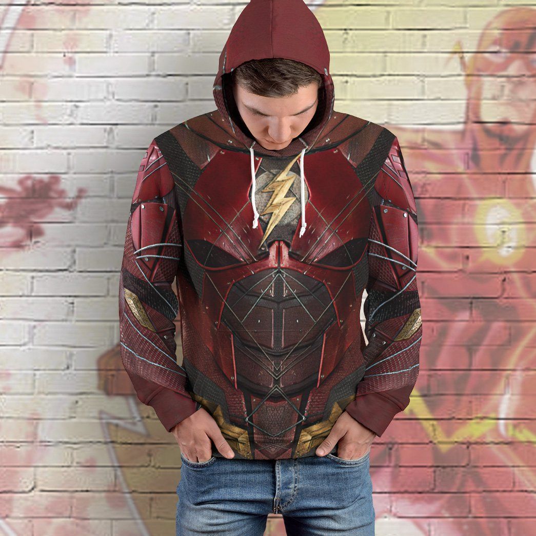 Klothek 3D DC The Flash Suit Custom Hoodie Apparel | Price in USA, Best Quality