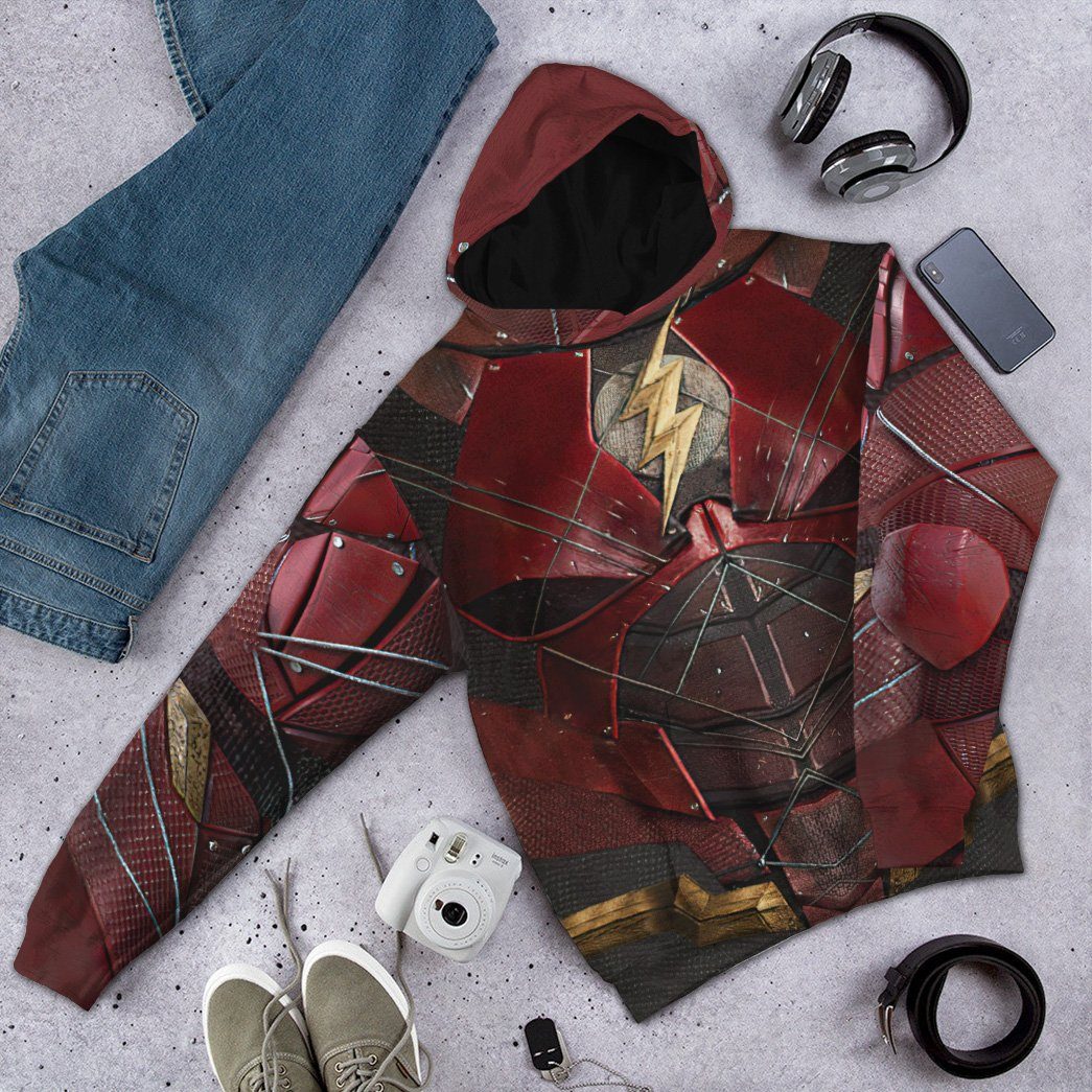 Klothek 3D DC The Flash Suit Custom Hoodie Apparel | Price in USA, Best Quality