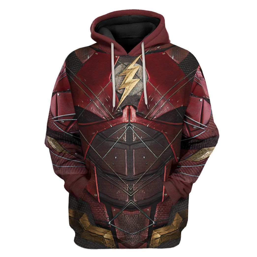 Klothek 3D DC The Flash Suit Custom Hoodie Apparel | Price in USA, Best Quality