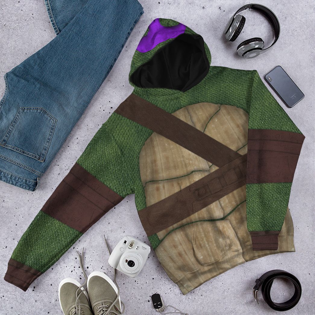 Klothek 3D Donatello TMNT Don Donnie Cosplay Custom Tshirt Hoodie A | Price in USA, Best Quality