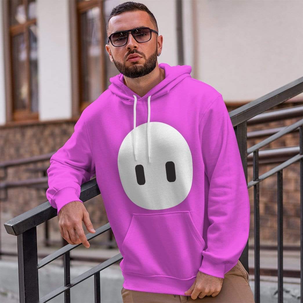 Klothek 3D Fall Guys Pink Custom Hoodie Apparel | Price in USA, Best Quality