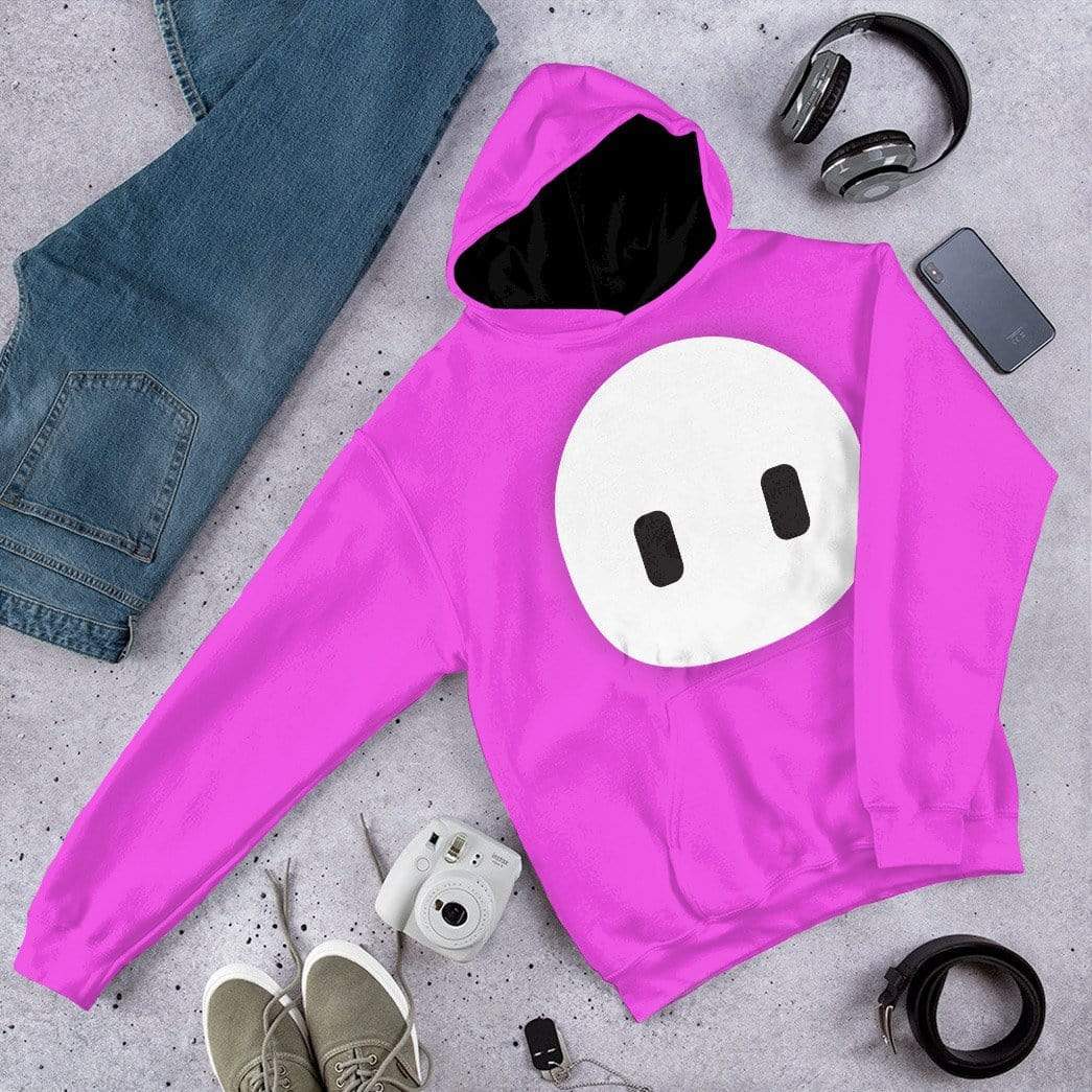 Klothek 3D Fall Guys Pink Custom Hoodie Apparel | Price in USA, Best Quality