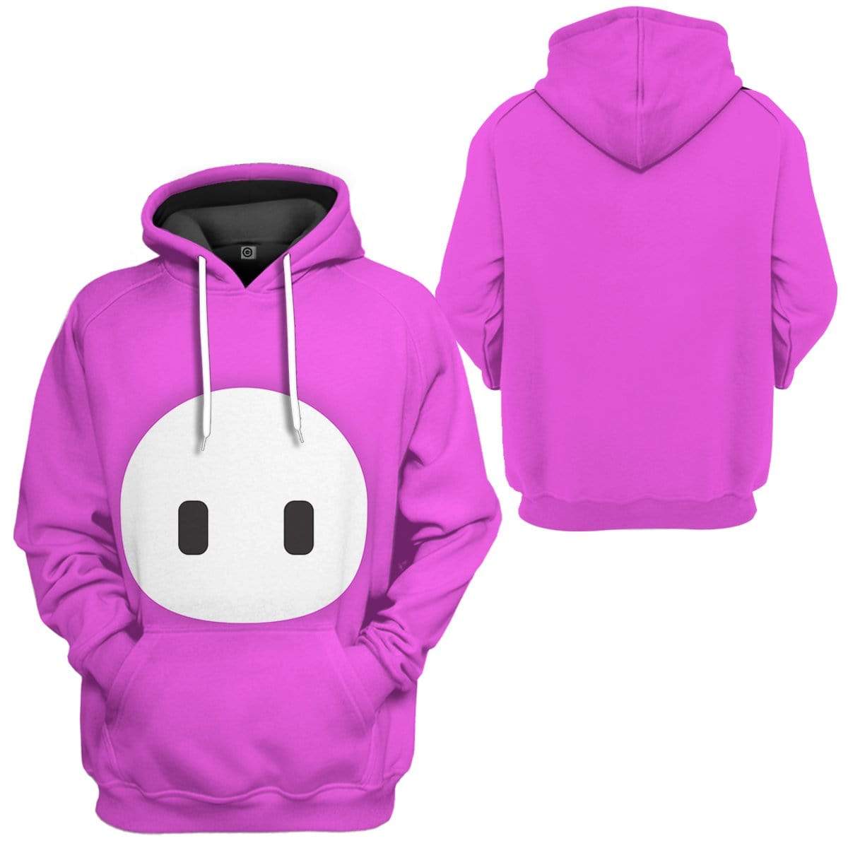 Klothek 3D Fall Guys Pink Custom Hoodie Apparel | Price in USA, Best Quality