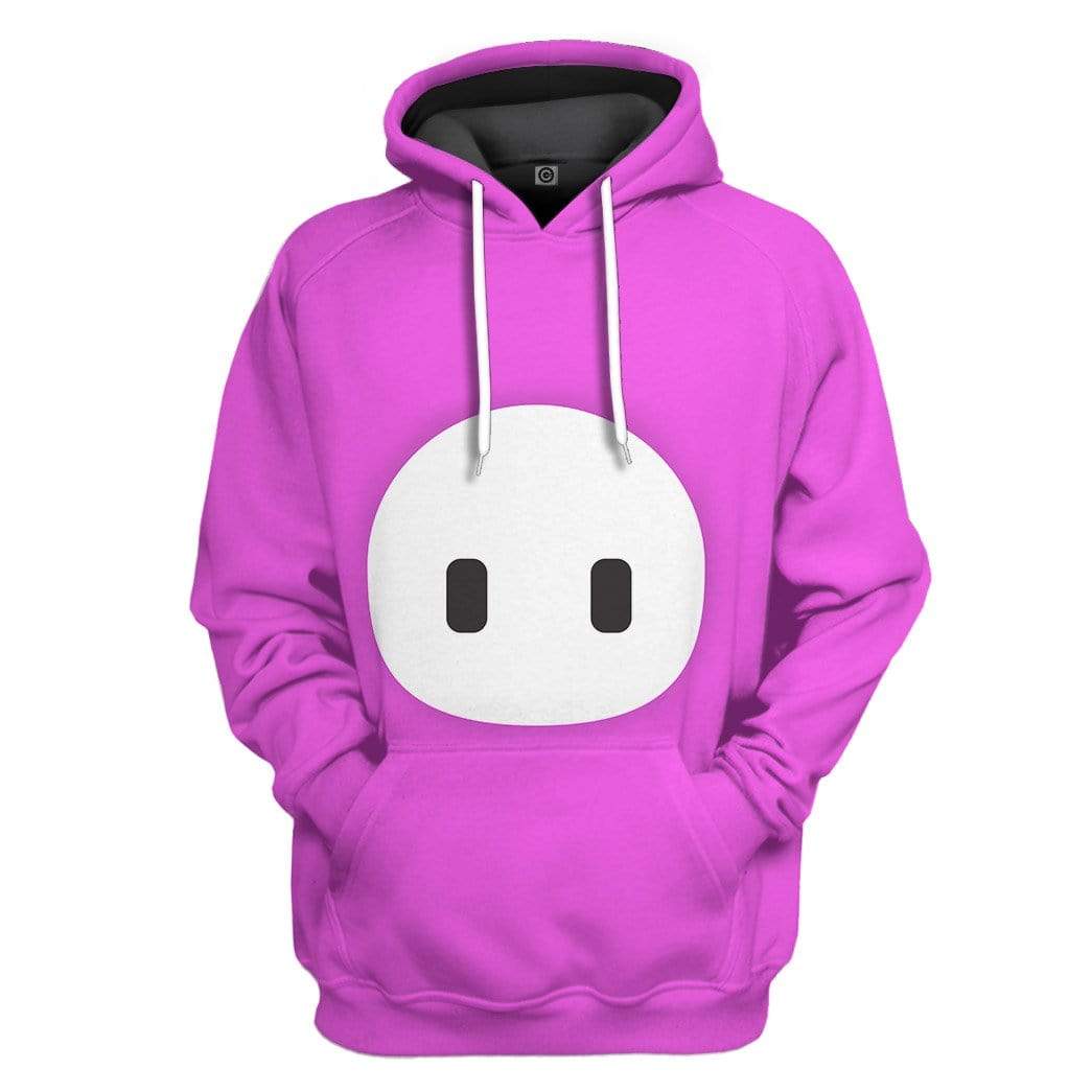 Klothek 3D Fall Guys Pink Custom Hoodie Apparel | Price in USA, Best Quality