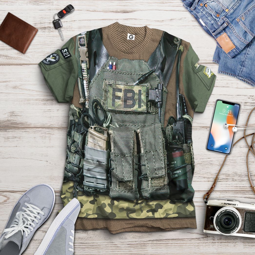 Klothek 3D FBI Uniform Custom Tshirt Hoodie Appreal | Price in USA, Best Quality