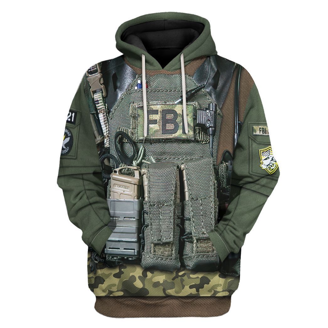 Klothek 3D FBI Uniform Custom Tshirt Hoodie Appreal | Price in USA, Best Quality