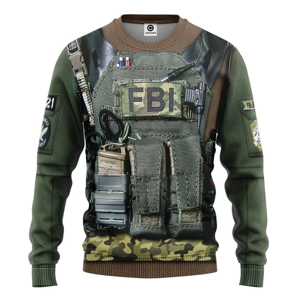 Klothek 3D FBI Uniform Custom Tshirt Hoodie Appreal | Price in USA, Best Quality