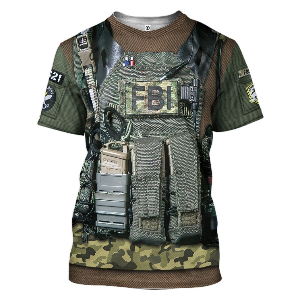 Klothek 3D FBI Uniform Custom Tshirt Hoodie Appreal | Price in USA, Best Quality