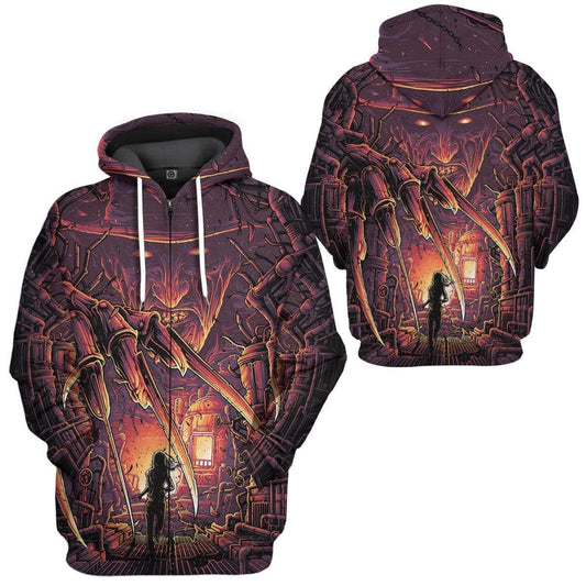 Klothek 3D Freddy Krueger Custom Hoodie Apparel | Price in USA, Best Quality