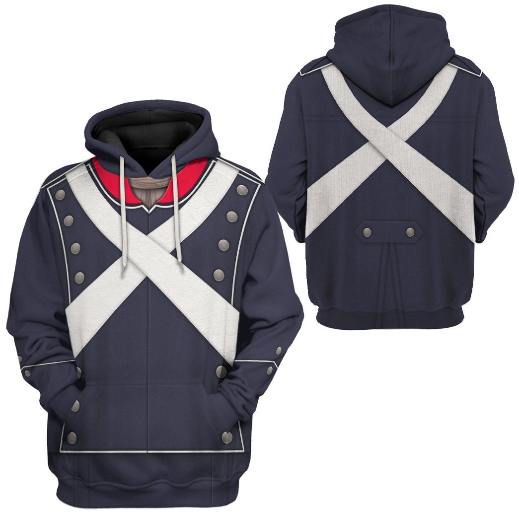 Klothek 3D French Light Infantry Custom Hoodie Apparel | Price in USA, Best Quality